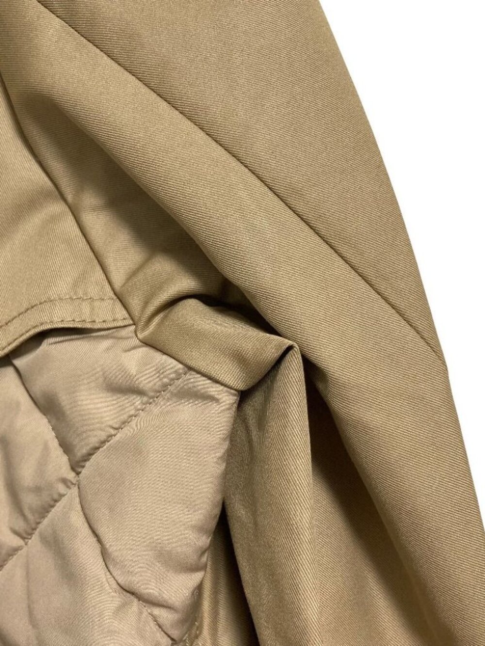Max Mara Weekend Wkdmanna Quilted Trench Coat 36 Beige - Picture 8 of 14